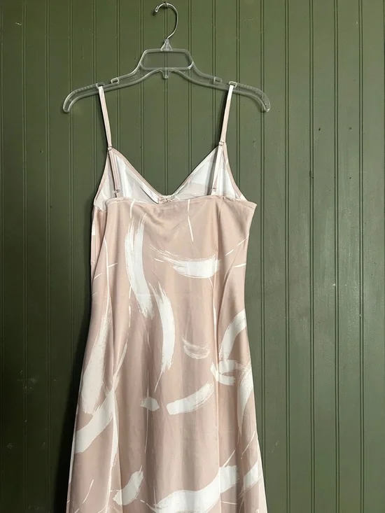 Blu Pepper Blush and White Maxi Slip Dress - Picture 3 of 4